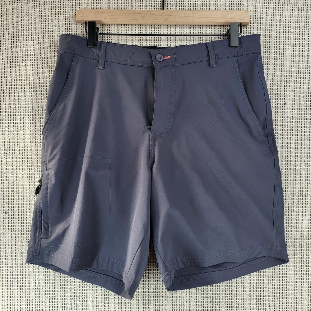 Trunks‎ Shorts Mens 30 Gray Hybrid Golf Swim Boardwalk Quick Dry Casual Pockets